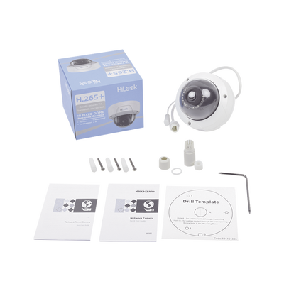HiLook Series / Domo IP 4 Megapixel / Lente 2.8 mm / 30 mts IR / Exterior IP67 / IK10 / PoE / WDR / ONVIF - Image 2