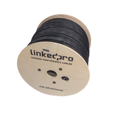 Bobina de Cable Siamés Cat5E CCA + 2 Cables Gruesos (16 AWG) para Alimentar Cámaras Más Lejos / 305m / Instalación en Exterior / Uso Industrial para Climas Extremos - Image 2