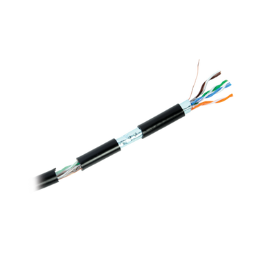 Bobina de cable de 152 m, Cat5e, FTP, blindado, para intemperie, color negro, UL, color negro, para aplicaciones en video vigilancia, redes de datos. - Image 2