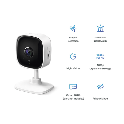 Cámara IP Wi-Fi para hogar, 2 megapixel, audio doble vía, visión nocturna, notificación Push, acepta memoria Micro SD de para grabación. - Image 3