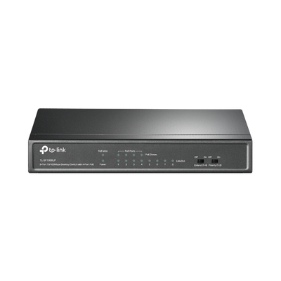 Switch PoE No Administrable de Escritorio / 8 puertos 10/100 Mbps / 4 puertos PoE af / Presupuesto 41 W / Modo extensor PoE hasta 250 metros / Calidad video prioritaria - Image 2