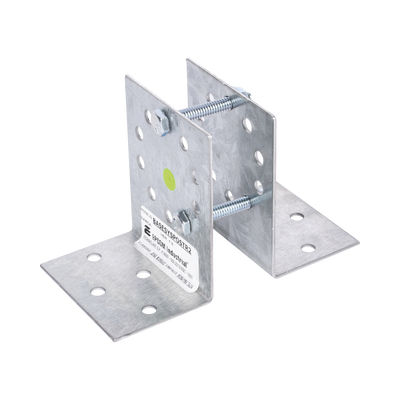 Base Multiposición para postes de paso o esquina en cercos electricos 100% Acero galvanizado. - Image 3