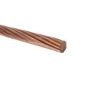 Cable ElƩctrico de Cobre Desnudo Semiduro 7 Hilos, Cal. 2 AWG, Rollo de 100 m.