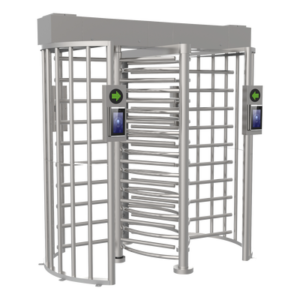 Torniquete DOBLE (2 Carriles) de Cuerpo Completo Bidireccional / Acero Inoxidable SUS304 / 30 Personas por Minuto / Interior y Exterior / Compatible con Reconocimiento Facial (Terminal no Incluida)