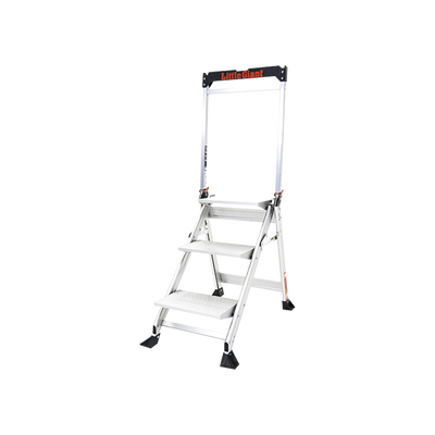 Escalera de Tijera con Punto de Apoyo Anti-caídas de 0.67 m (Nivel de Pie), con Peldaños JUMBO, (SKU 11903).