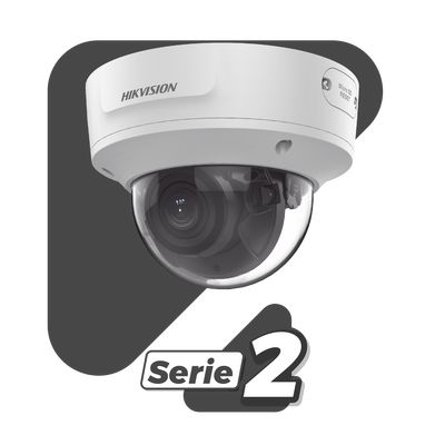 Domo IP 2 Megapixel / Lente Mot. 2.8 a 12 mm / 40 mts IR EXIR /Exterior IP67 / IK10 / WDR 120 dB / PoE / Videoanaliticos (Filtro de Falsas Alarmas) / Entrada y Salida de Audio y Alarma / microSD - Image 2