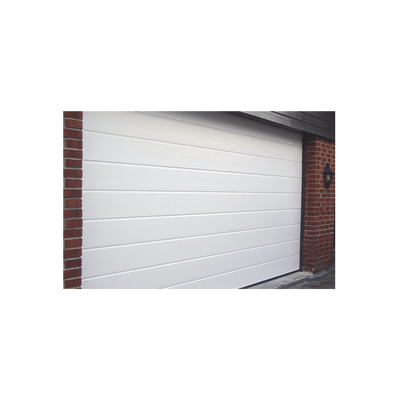 Puerta de Garage de alta calidad, Lisa color blanco 16X7 pies, AISLADA, Estilo Americana. - Image 2