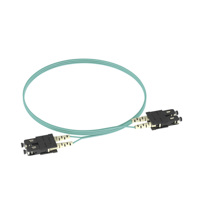 Jumper de Fibra Optica Multimodo 50/125 OM3, SC-SC Duplex, OFNR (Riser), Color Aqua, 2 Metros - Image 3