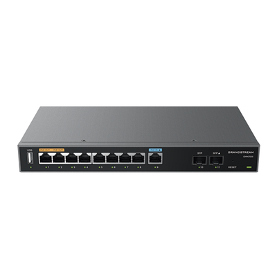 Router Gigabit VPN / Balanceador de cargas / 60,000 sesiones NAT / 9 puertos 10/100/1000 Mbps + 2 puertos SFP (WAN/LAN) / 1 puerto entrada PoE(af/at) / 2 puertos salida PoE (af/at) / Compatible con GWN Cloud. - Image 3