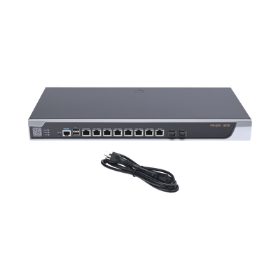 RG-NBR6205-E Router Core Administrable Cloud 8 Puertos Gigabit y 2 Puertos SFP hasta 500 Clientes - Image 3